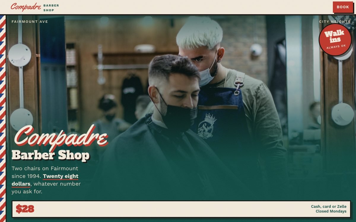 Barber shop model